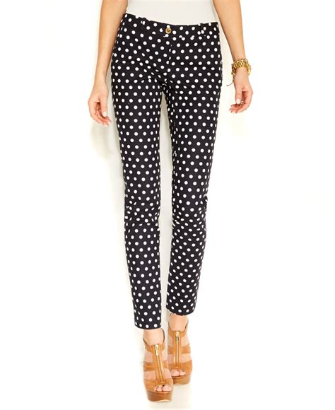 michael kors skinny polka dot pants|Michael michael kors pull on pant + FREE SHIPPING .